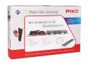 Starter Set Passenger Train DB with Steam loco + tender, PIKO A-Track w. Railbed, HO, PIKO 57112