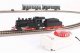 Starter Set Passenger Train DB with Steam loco + tender, PIKO A-Track w. Railbed, HO, PIKO 57112