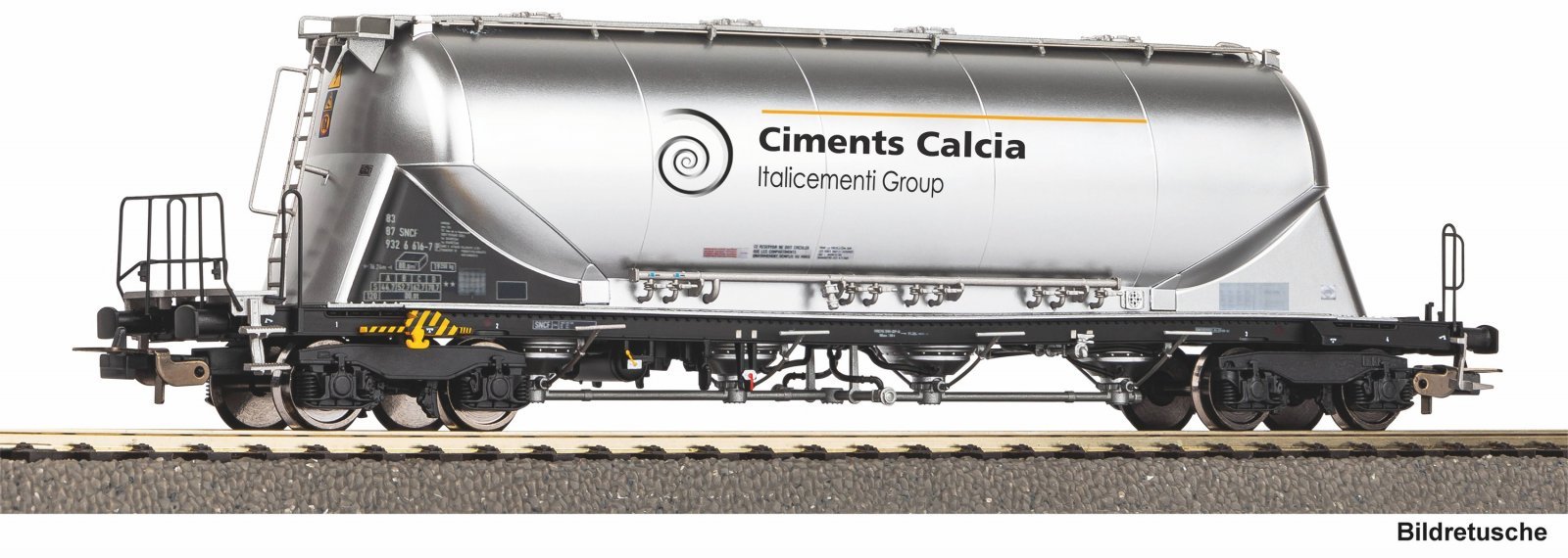 Silo Car Uacns Ciments Calcia SNCF V, HO, PIKO 58439