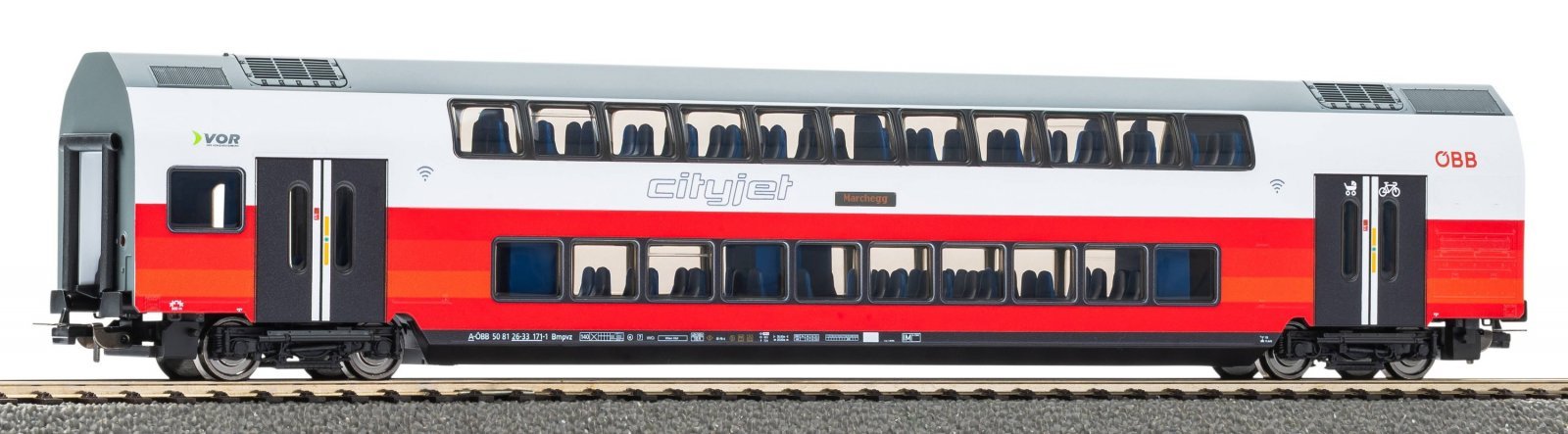 Double-Deck Car ÖBB VI, HO, PIKO 58818