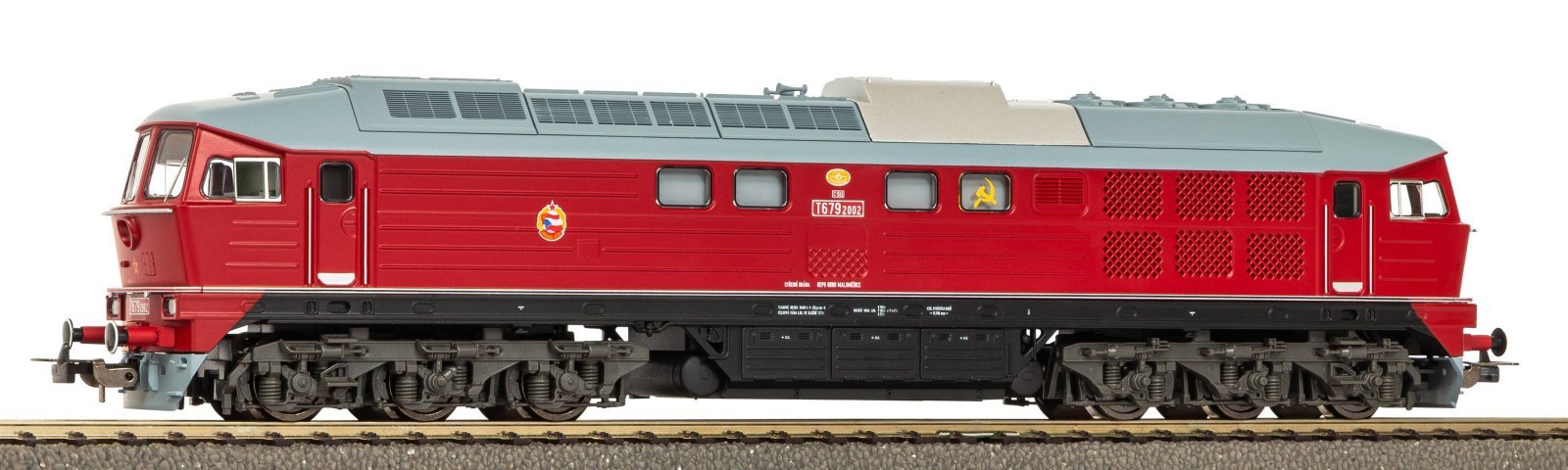 Diesel Locomotive T 679.2 CSD IV + DSS PluX22, HO, PIKO 59762