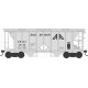 70-Ton 2-Bay Covered Hopper w/Open Sides - Ready to Run - Executive Line - Ann Arbor - H0 - Walthers 6-43245