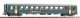 N-Passenger Car EW I, 2. Class with new lettering and grey roof SBB V, N, PIKO 94379