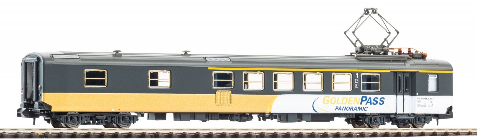 N-Passenger Car Dining Car EW I ""GoldenPass"" BLS V, N, PIKO 94388
