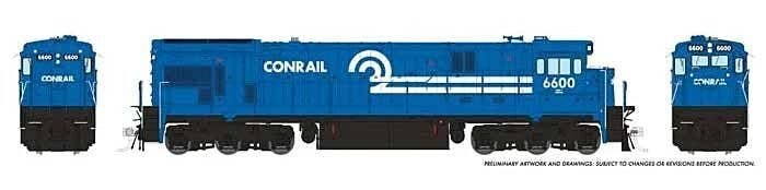 GE C30-7 - Standard DC -- Conrail 6600 (blue, white), HO, Rapido Trains Inc 42009