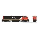 GE Dash 8-40CM - Standard DC -- Canadian National 2415 (black, white, red, Large Noodle Logo), HO, Rapido Trains Inc 24009