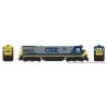 GE C30-7 - Standard DC -- CSX 7047 (YN2 Scheme, gray, blue, yellow), HO, Rapido Trains Inc 42016