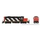 GP9rm - Standard DC -- Canadian National 4005 (Stripe Scheme, black, white, red), HO, Rapido Trains Inc 41002