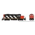 GP9rm - Standard DC -- Canadian National 4005 (Stripe Scheme, black, white, red), HO, Rapido Trains Inc 41002