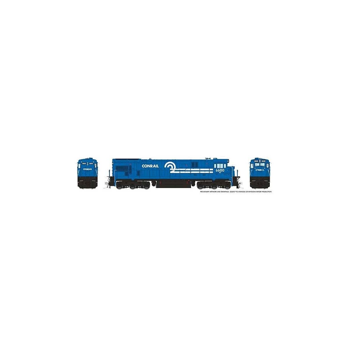 GE C30-7 - Standard DC -- Conrail 6603 (blue, white), HO, Rapido Trains Inc 42010