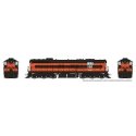 EMD SD7 High Nose - Standard DC -- Bessemer & Lake Erie 452 (Early, orange, black), HO, Rapido Trains Inc 50202