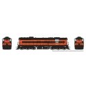 EMD SD7 High Nose - Standard DC -- Bessemer & Lake Erie 454 (Early, orange, black), HO, Rapido Trains Inc 50203