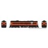 EMD SD7 High Nose - Standard DC -- Bessemer & Lake Erie 454 (Early, orange, black), HO, Rapido Trains Inc 50203