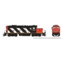 GP9rm - Standard DC -- Canadian National 4021 (Stripe Scheme, black, white, red), HO, Rapido Trains Inc 41003