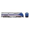 GE P32AC-DM - Standard DC -- Metro-North 219 (silver, blue, red), HO, Rapido Trains Inc 85012