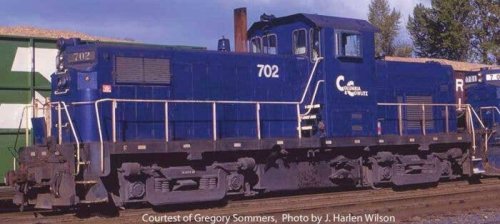 Alco C415 - Standard DC -- Columbia & Cowlitz 702 (blue, white), HO, Bowser Manufacturing Co. 60573