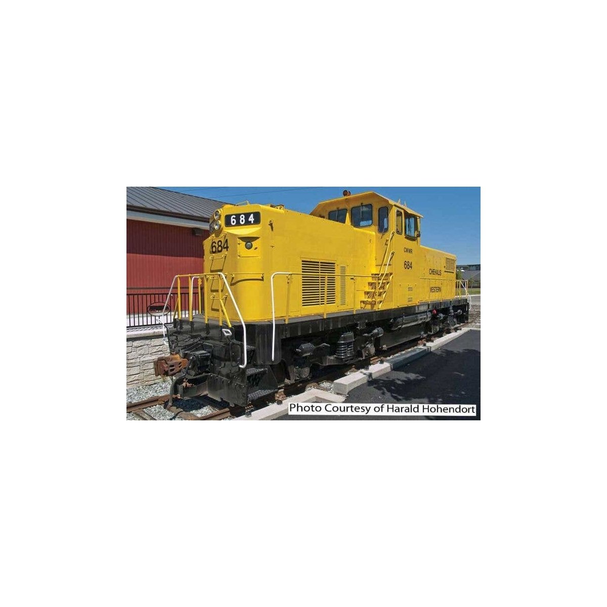 Alco C415 - Standard DC -- Chehalis Western 684 (yellow, black), HO, Bowser Manufacturing Co. 60571