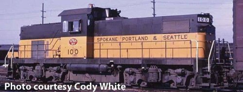 Alco C415 - Standard DC -- Spokane, Portland & Seattle 100 (yellow, Pullman Green), HO, Bowser Manufacturing Co. 60537