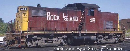 Alco C415 - Standard DC -- Rock Island 420 (maroon, yellow), HO, Bowser Manufacturing Co. 60557