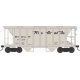 70-Ton 2-Bay Covered Hopper w/Open Sides - Ready to Run - Executive Line - Denver & Rio Grande Western - H0 - Walthers 6-43256