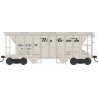 70-Ton 2-Bay Covered Hopper w/Open Sides - Ready to Run - Executive Line - Denver & Rio Grande Western - H0 - Walthers 6-43257