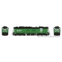 EMD SD9 High Nose - Standard DC -- Burlington Northern 6229 (Cascade Green, black, white), HO, Rapido Trains Inc 50227