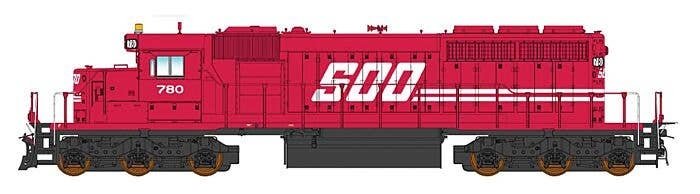 EMD SD40-2 w/DCC -- Soo Line (1990s red, white, Parallelogram Logo), HO, Intermountain Railway Company 49373