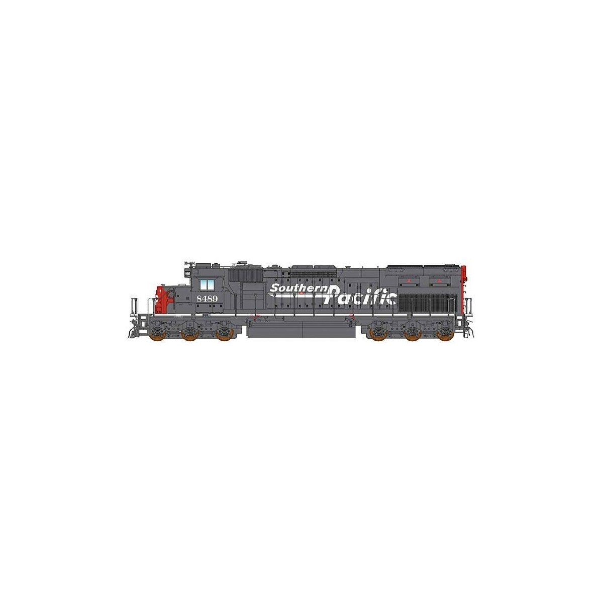 EMD SD40T-2 Tunnel Motor w/DCC -- Southern Pacific (gray, red, Speed Lettering), HO, Intermountain Railway Company 49403