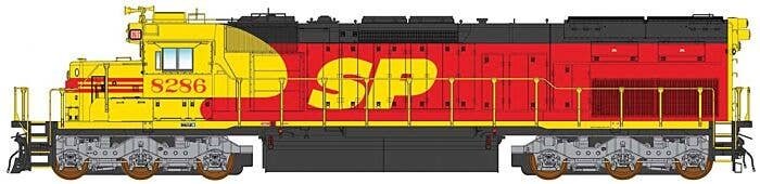 EMD SD40T-2 Tunnel Motor w/DCC -- Southern Pacific (SPSF Merger Scheme, red, yellow, black), HO, Intermountain Railway Company 4