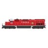 EMD SD40T-2 Tunnel Motor w/DCC -- Terminal Railroad Association of St. Louis TRRA 3001 (red, white), HO, Intermountain Railway C