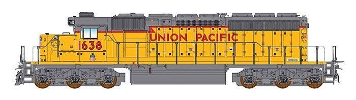 EMD SD40-2 w/DCC -- Union Pacific (2010s SD40N Rebuild Scheme, Armour Yellow, gray, red), HO, Intermountain Railway Company 4937