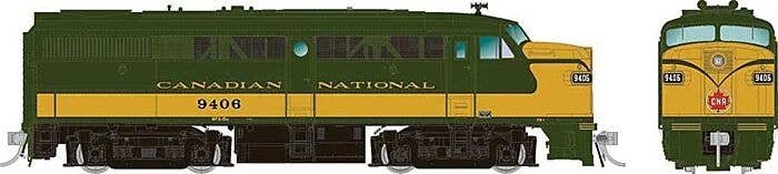 Alco FA1 - Standard DC -- Canadian National 9402 (green, yellow), HO, Rapido Trains Inc 37002