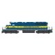 EMD SD40-2 w/DCC -- Dakota, Minnesota & Eastern (blue, yellow), HO, Intermountain Railway Company 49384