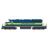 EMD SD40-2 w/DCC -- Dakota, Minnesota & Eastern (blue, yellow), HO, Intermountain Railway Company 49384