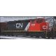 GMD SD40-2W - Standard DC -- Canadian National 5335 (black, red, white, Website Noodle Logo), HO, Bowser Manufacturing Co. 25385