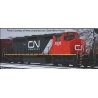 GMD SD40-2W - Standard DC -- Canadian National 5335 (black, red, white, Website Noodle Logo), HO, Bowser Manufacturing Co. 25385