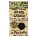 Gearset - WG-RWG Tenshodo 1970-1080 Articulated xfer Gears Regear - H0 - Northwest Short Line 10986