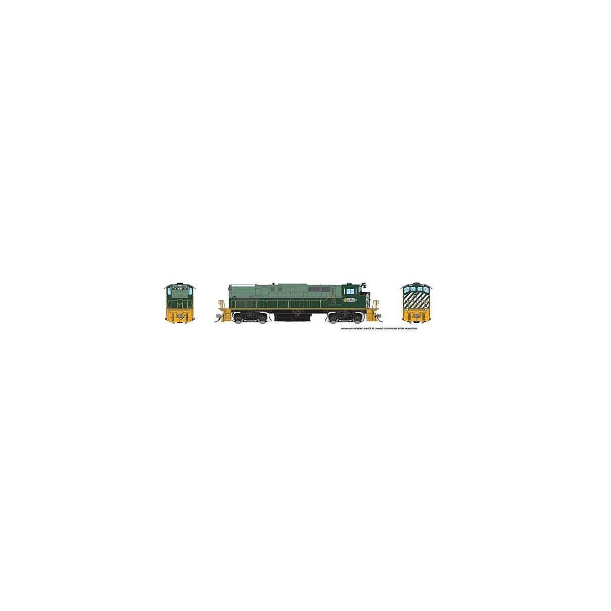 Montreal Locomotive Works MLW M420 - Standard DC -- British Columbia Railway 646 (As-Delivered, green, white, Dogwood Logo), HO,