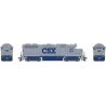 EMD GP38 Low Nose - Standard DC -- CSX 2015 (solid gray, blue lettering), HO, Rapido Trains Inc 38009