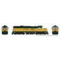 EMD SD9 Low Nose - Standard DC -- Chicago & North Western 6614 (yellow, green), HO, Rapido Trains Inc 50221