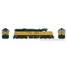 EMD SD9 Low Nose - Standard DC -- Chicago & North Western 6614 (yellow, green), HO, Rapido Trains Inc 50221