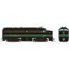 Alco FA1 - Standard DC -- Reading 301 (black, green), HO, Rapido Trains Inc 37037