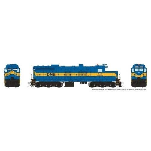 EMD SD10 Low Nose - Standard DC -- Dakota, Minnesota & Eastern 550 (blue, yellow), HO, Rapido Trains Inc 50238