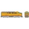Alco FA1 - Standard DC -- Union Pacific 1635 (Armour Yellow, gray, red, blue wings), HO, Rapido Trains Inc 37042