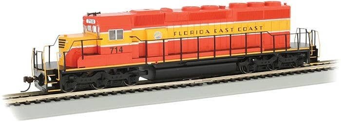 EMD SD40-2 - DCC -- Florida East Coast 714 (Heritage, red, yellow, black), HO, Bachmann Industries 60918