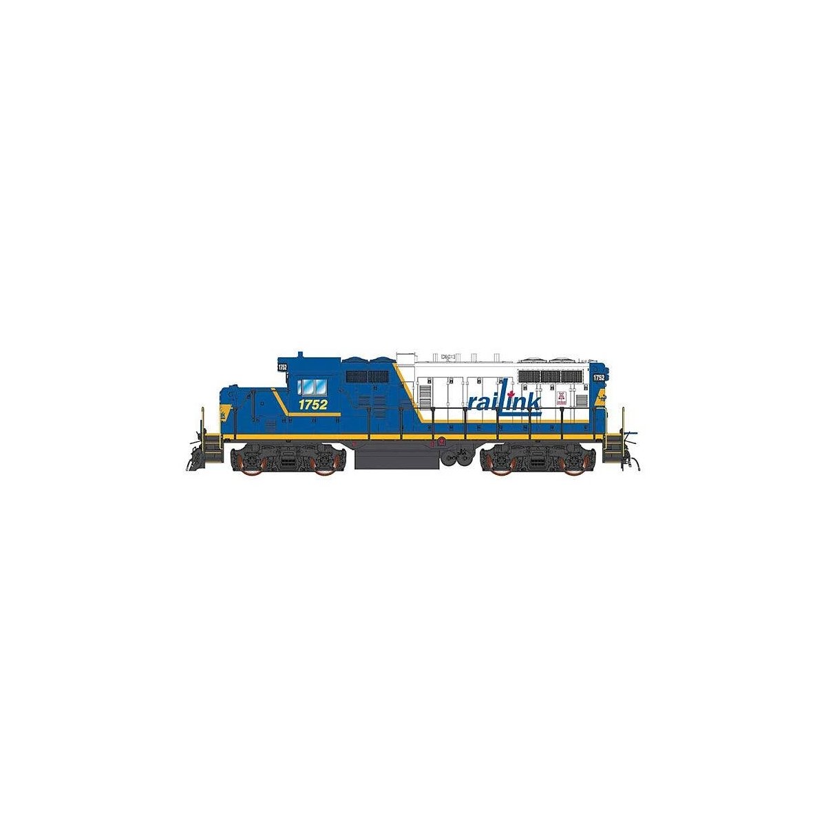 Paducah GP10 w/DCC -- Railink 1752 (blue, white, yellow), HO, Intermountain Railway Company 49819