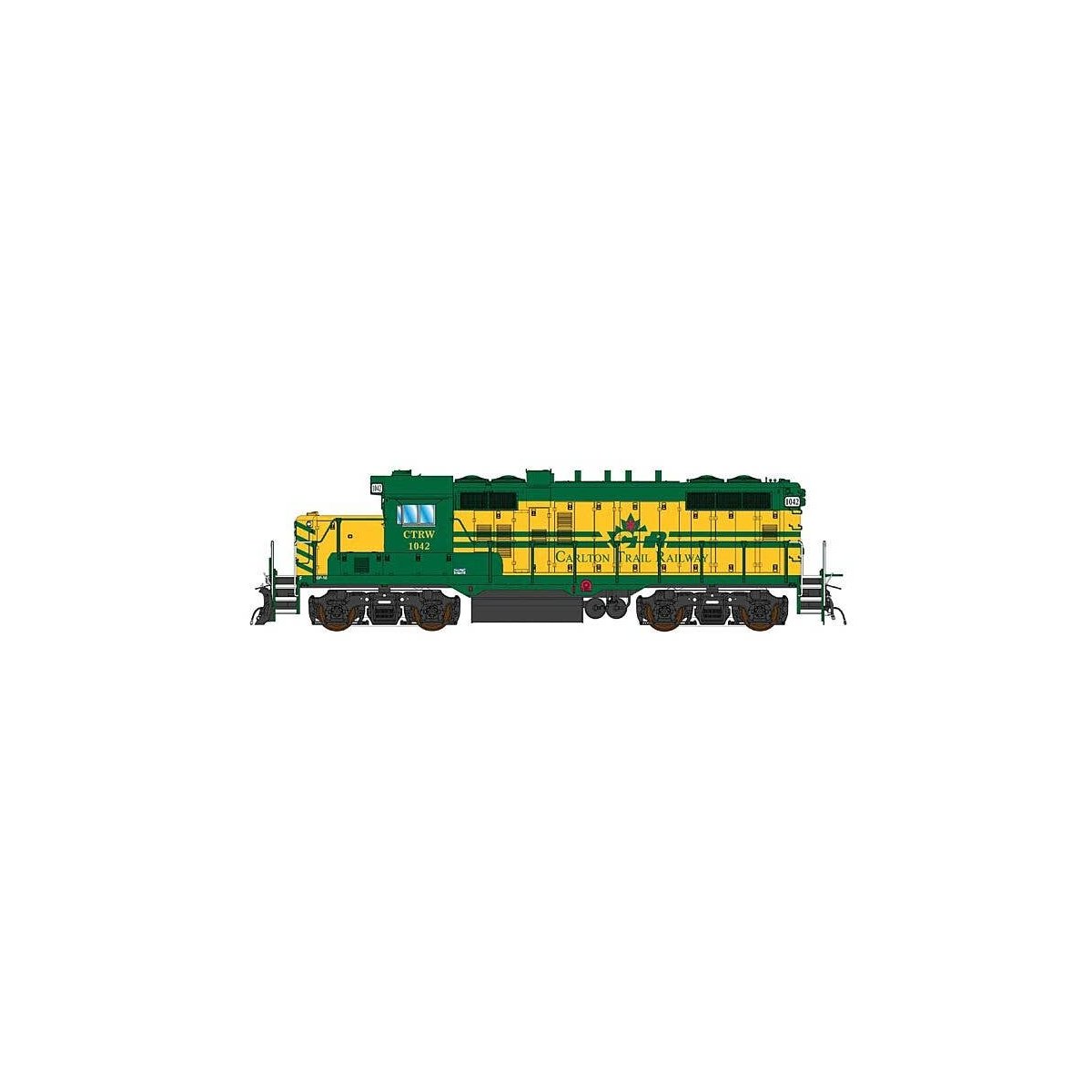 Paducah GP10 w/DCC -- Carlton Trail CTRW (yellow, green), HO, Intermountain Railway Company 49820