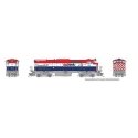 Montreal Locomotive Works MLW M420 - Standard DC -- British Columbia Railway 642 (red, white, blue), HO, Rapido Trains Inc 33035