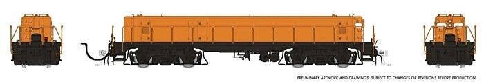 EMD/Huntington SWMT Slug Only - Standard DC -- Painted, Unlettered (orange), HO, Rapido Trains Inc 39036