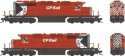 GMD SD40-2 - Standard DC - Executive Line -- Canadian Pacific 5674 (As-Delivered Action Red, white, black, Multimark, 5′, HO, 